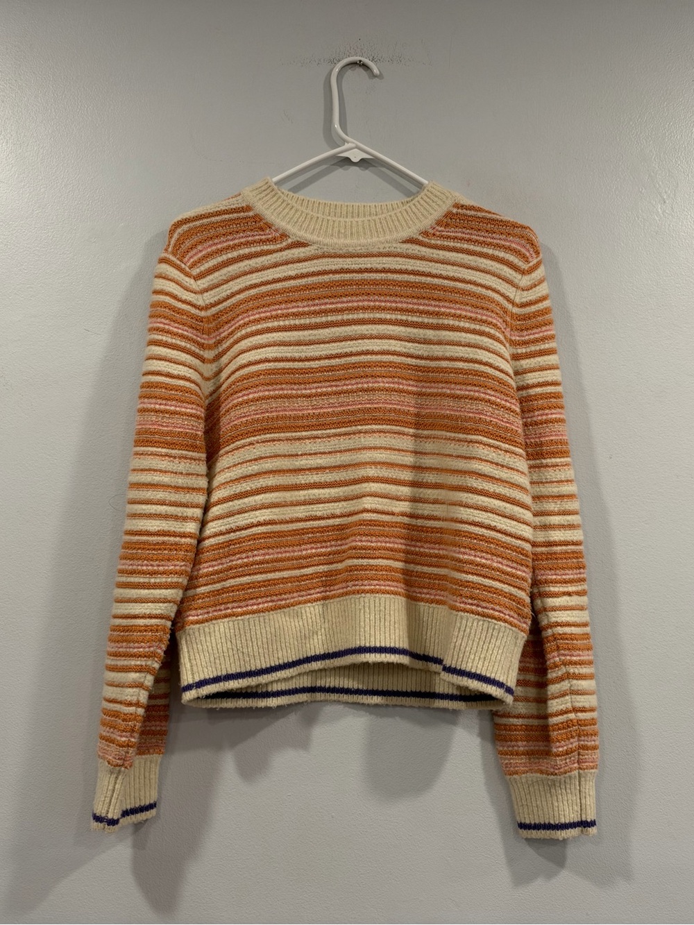 Sessun Nagaina Jumper Multi Striped Sweater Wool Blend Medium M